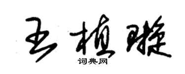 朱錫榮王植璇草書個性簽名怎么寫