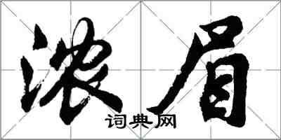 胡問遂濃眉行書怎么寫