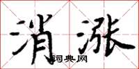 周炳元消漲楷書怎么寫