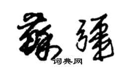 朱錫榮蘇疆草書個性簽名怎么寫