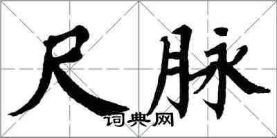 翁闓運尺脈楷書怎么寫