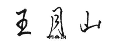 駱恆光王月山行書個性簽名怎么寫