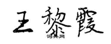 曾慶福王黎霞行書個性簽名怎么寫