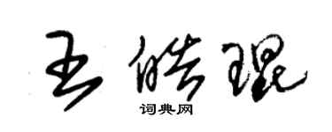 朱錫榮王皓琨草書個性簽名怎么寫