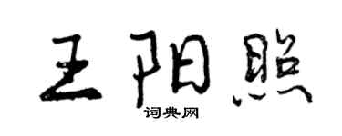 曾慶福王陽照行書個性簽名怎么寫