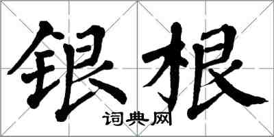 翁闓運銀根楷書怎么寫