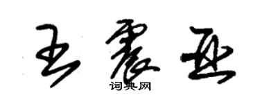 朱錫榮王震亞草書個性簽名怎么寫