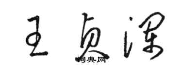 駱恆光王貞瀾草書個性簽名怎么寫