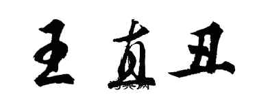 胡問遂王直醜行書個性簽名怎么寫