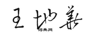 駱恆光王地華草書個性簽名怎么寫
