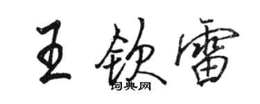 駱恆光王欽雷行書個性簽名怎么寫