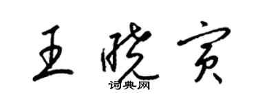 梁錦英王曉寅草書個性簽名怎么寫