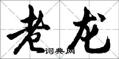 胡問遂老龍行書怎么寫