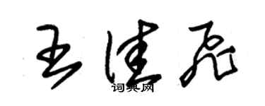 朱錫榮王佳飛草書個性簽名怎么寫