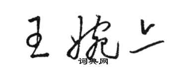 駱恆光王婉亦草書個性簽名怎么寫