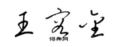 梁錦英王容金草書個性簽名怎么寫