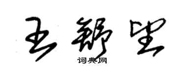 朱錫榮王舒望草書個性簽名怎么寫