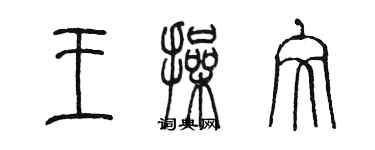 陳墨王操文篆書個性簽名怎么寫