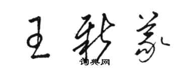 駱恆光王新義草書個性簽名怎么寫