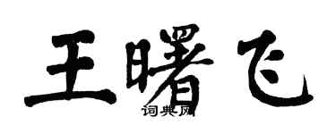 翁闓運王曙飛楷書個性簽名怎么寫