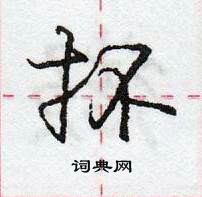 龐中華寫的硬筆行書抔