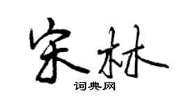 曾慶福宋林行書個性簽名怎么寫