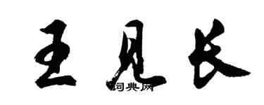 胡問遂王見長行書個性簽名怎么寫