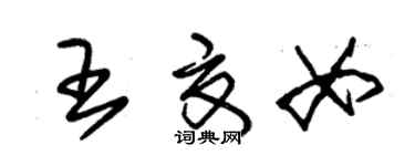 朱錫榮王夏女草書個性簽名怎么寫