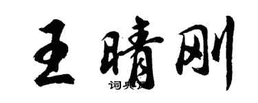 胡問遂王晴剛行書個性簽名怎么寫