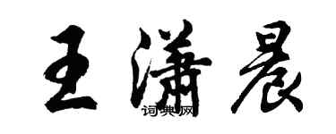 胡問遂王瀟晨行書個性簽名怎么寫