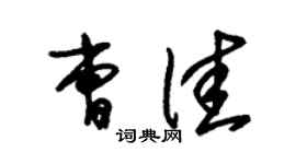 朱錫榮曹佳草書個性簽名怎么寫