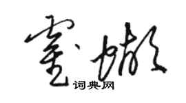 駱恆光霍蝴草書個性簽名怎么寫