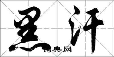 胡問遂黑汗行書怎么寫