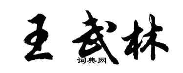 胡問遂王武林行書個性簽名怎么寫