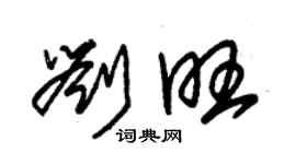 朱錫榮劉旺草書個性簽名怎么寫