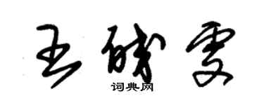 朱錫榮王皎雯草書個性簽名怎么寫