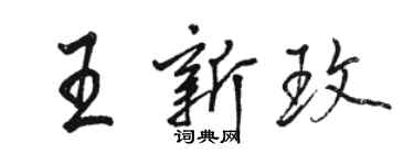 駱恆光王新玫行書個性簽名怎么寫