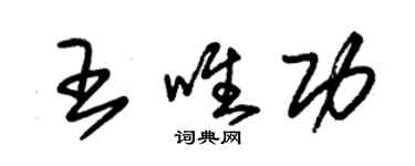 朱錫榮王唯功草書個性簽名怎么寫