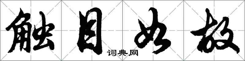 胡問遂觸目如故行書怎么寫