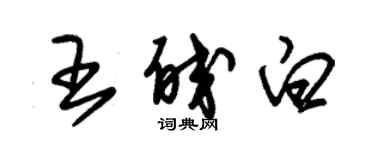 朱錫榮王皎白草書個性簽名怎么寫