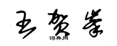 朱錫榮王賀峰草書個性簽名怎么寫