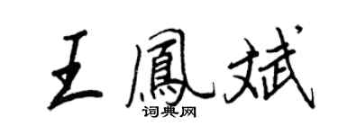 王正良王鳳斌行書個性簽名怎么寫