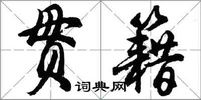 胡問遂貫籍行書怎么寫