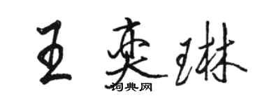 駱恆光王奕琳行書個性簽名怎么寫