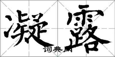 翁闓運凝露楷書怎么寫