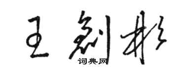 駱恆光王創彬草書個性簽名怎么寫