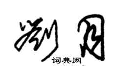 朱錫榮劉月草書個性簽名怎么寫