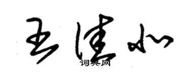 朱錫榮王佳北草書個性簽名怎么寫