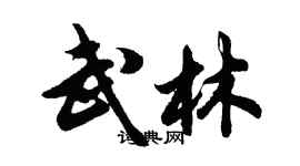 胡問遂武林行書個性簽名怎么寫