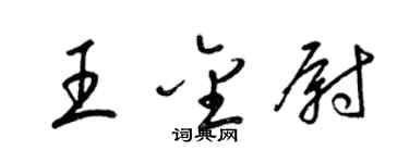 梁錦英王金尉草書個性簽名怎么寫